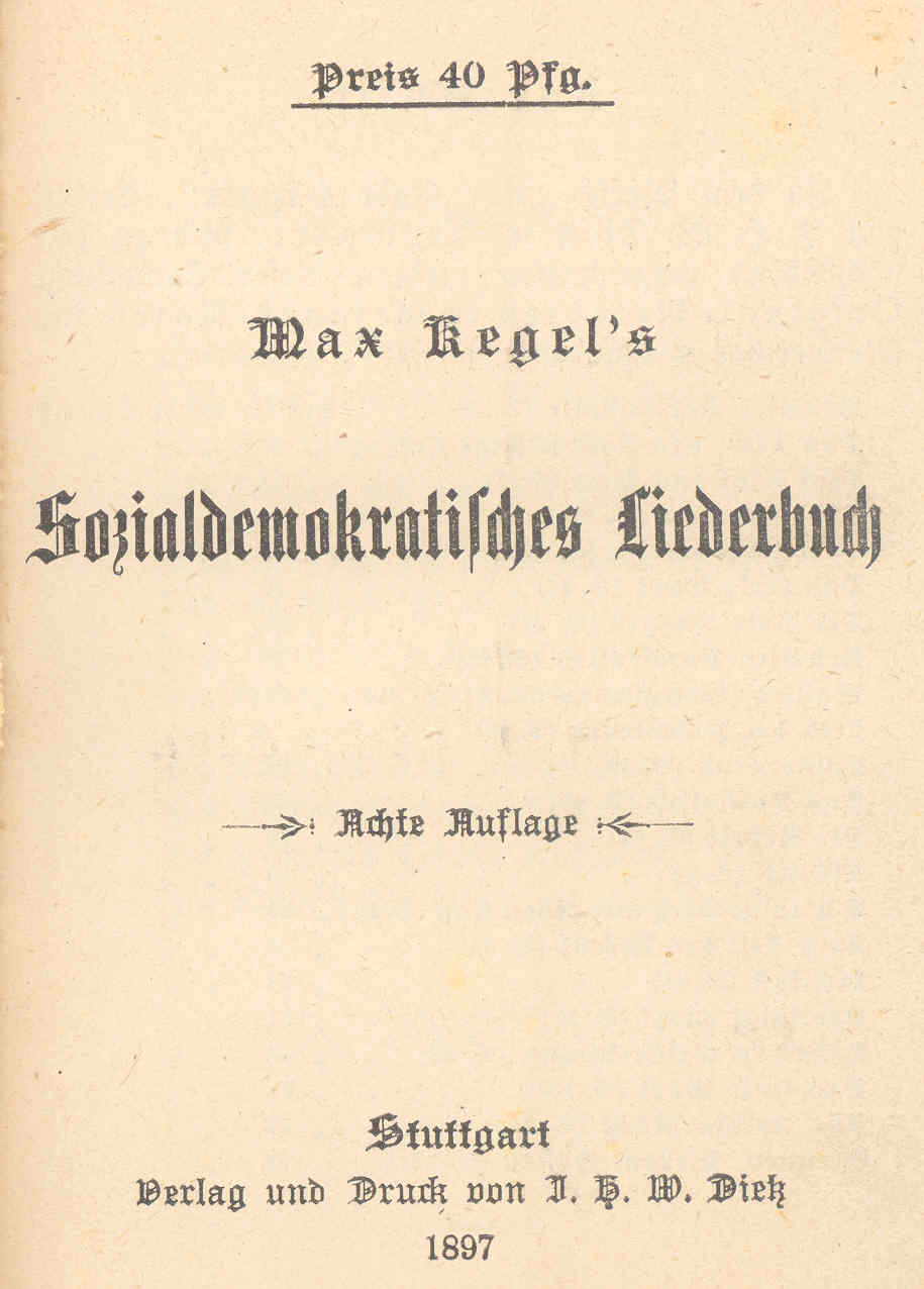 Titel Liedbuch
